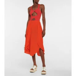 Stella McCartney Silk Midi Skirt