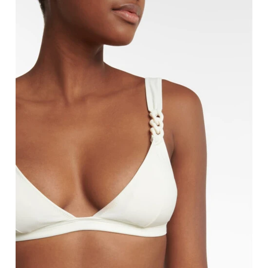 Stella McCartney Falabella Chain-strap Triangle Bikini Top - Image 3