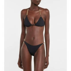 Stella McCartney Chain-link Triangle Bikini Top