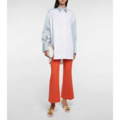 Stella McCartney Striped Oversized Cotton Shirt
