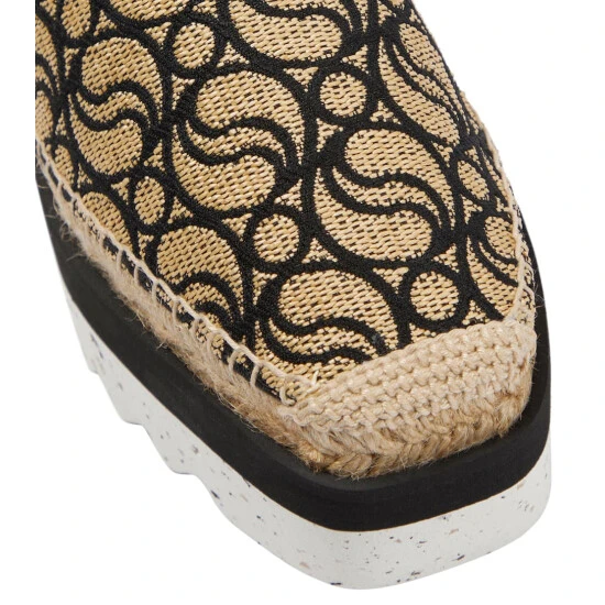 Stella McCartney Gaia Monogram Platform Espadrilles - Image 5