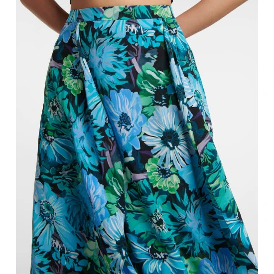 Stella McCartney Floral Silk Crêpe De Chine Skirt - Image 3